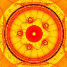 FRACTAL ART DESIGN GREETING CARD Mandala 9